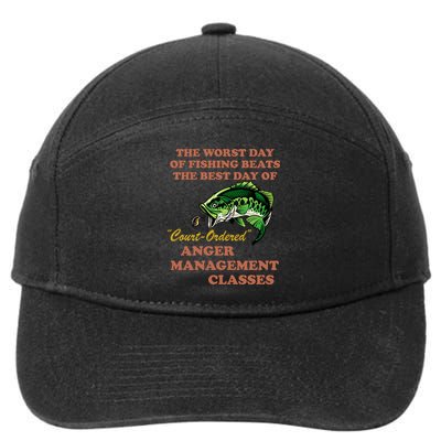 The Worst Day Of Fishing Beats The Best Day Of Court Ordered 7-Panel Snapback Hat