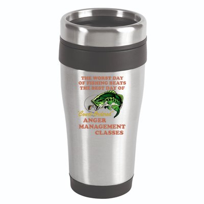 The Worst Day Of Fishing Beats The Best Day Of Court Ordered 16oz Travel Tumbler