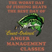 The Worst Day Of Fishing Beats The Best Day Of Court Ordered Cotton Canvas Backpack