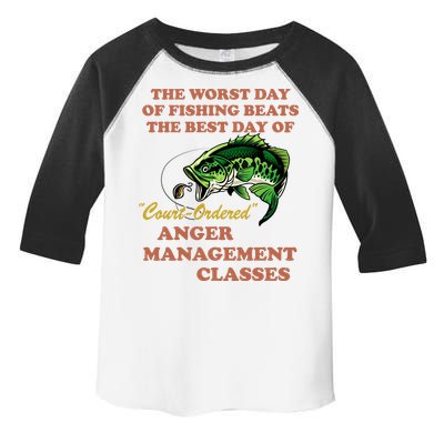 The Worst Day Of Fishing Beats The Best Day Of Court Ordered Toddler Fine Jersey T-Shirt