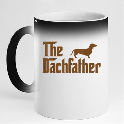 The Weiner Dog Father Funny Dachshund 11oz Black Color Changing Mug