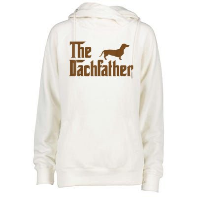 The Weiner Dog Father Funny Dachshund Womens Funnel Neck Pullover Hood