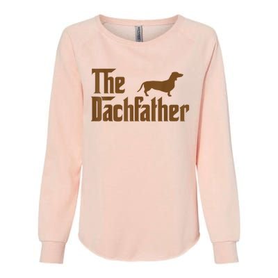 The Weiner Dog Father Funny Dachshund Womens California Wash Sweatshirt