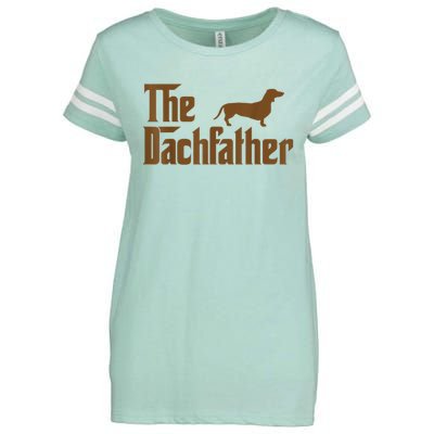 The Weiner Dog Father Funny Dachshund Enza Ladies Jersey Football T-Shirt