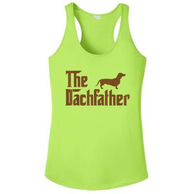 The Weiner Dog Father Funny Dachshund Ladies PosiCharge Competitor Racerback Tank