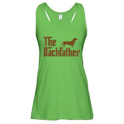 The Weiner Dog Father Funny Dachshund Ladies Essential Flowy Tank