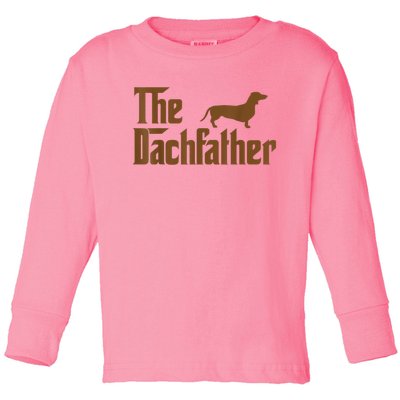 The Weiner Dog Father Funny Dachshund Toddler Long Sleeve Shirt