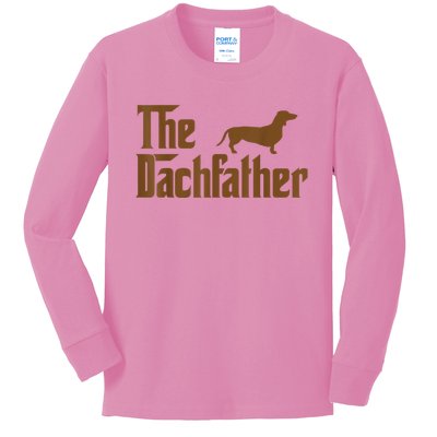 The Weiner Dog Father Funny Dachshund Kids Long Sleeve Shirt