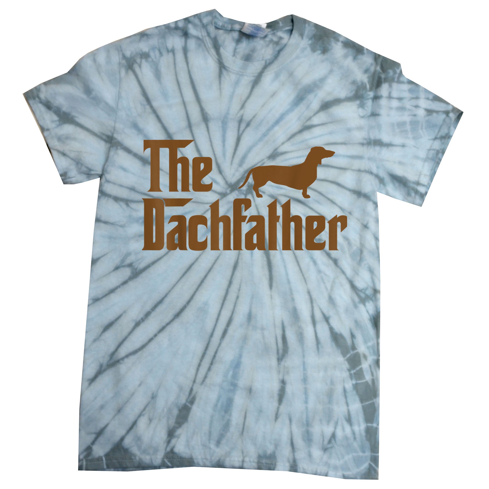 The Weiner Dog Father Funny Dachshund Tie-Dye T-Shirt