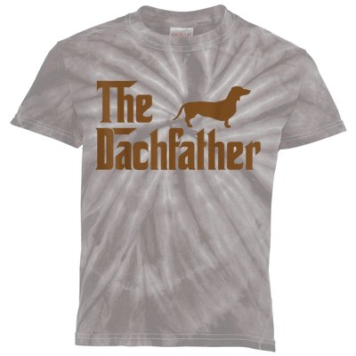 The Weiner Dog Father Funny Dachshund Kids Tie-Dye T-Shirt