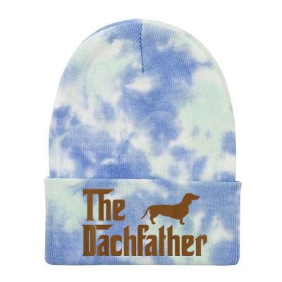 The Weiner Dog Father Funny Dachshund Tie Dye 12in Knit Beanie