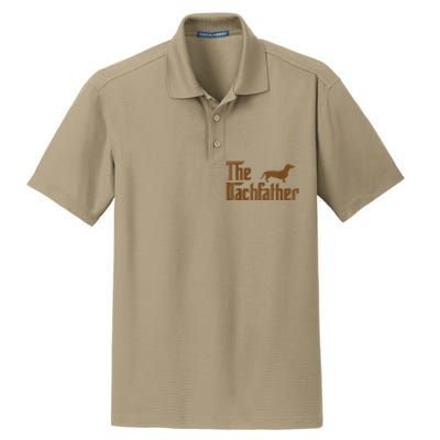 The Weiner Dog Father Funny Dachshund Dry Zone Grid Polo