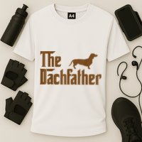 The Weiner Dog Father Funny Dachshund Cooling Performance Crew T-Shirt