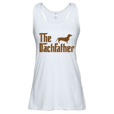 The Weiner Dog Father Funny Dachshund Ladies Essential Flowy Tank