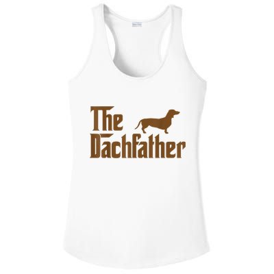 The Weiner Dog Father Funny Dachshund Ladies PosiCharge Competitor Racerback Tank