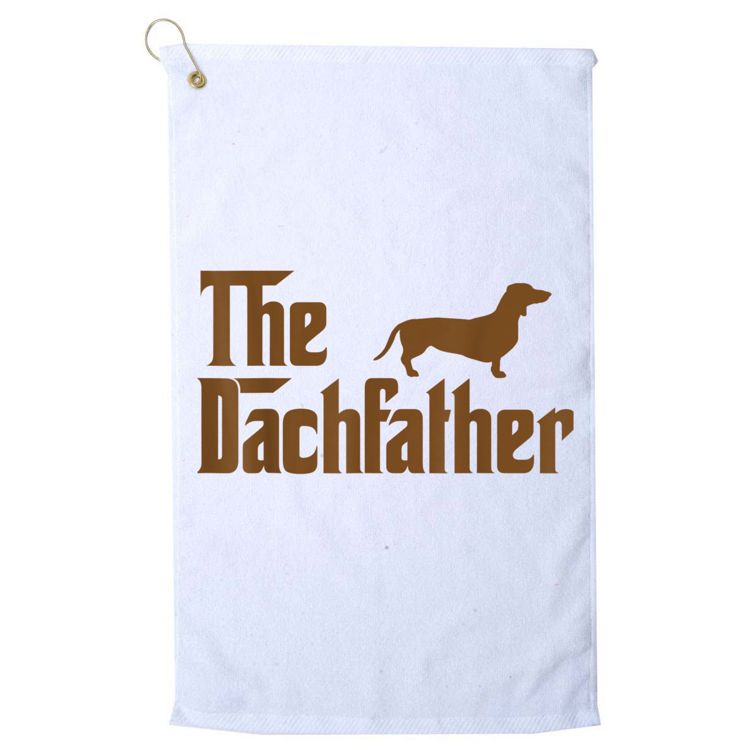 The Weiner Dog Father Funny Dachshund Golf Towel