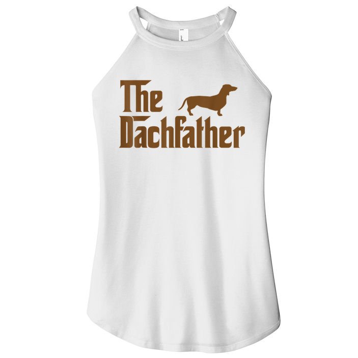 The Weiner Dog Father Funny Dachshund Women's Perfect Tri Rocker Tank