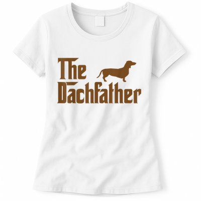 The Weiner Dog Father Funny Dachshund Womens T-Shirt