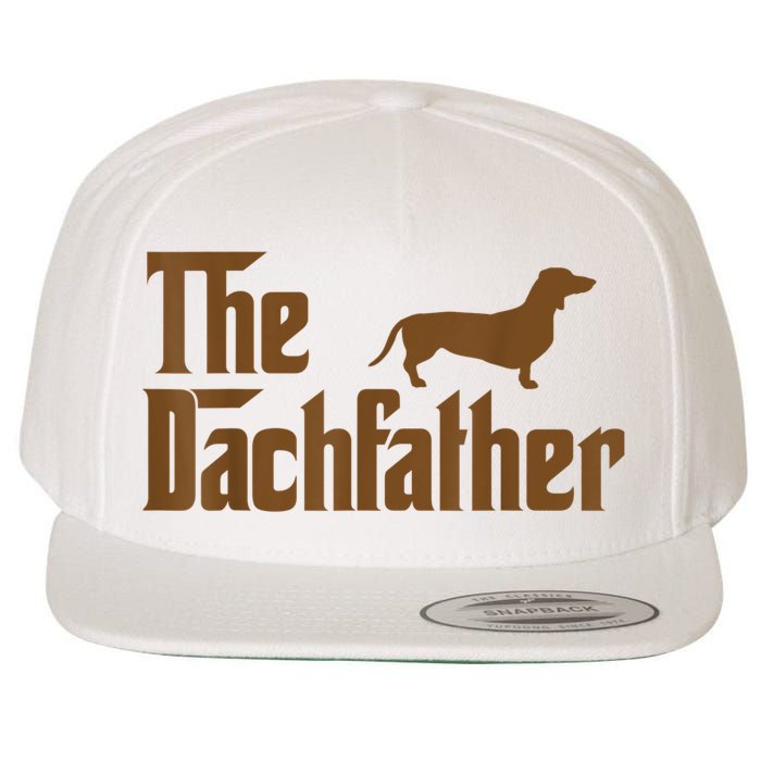 The Weiner Dog Father Funny Dachshund Wool Snapback Cap