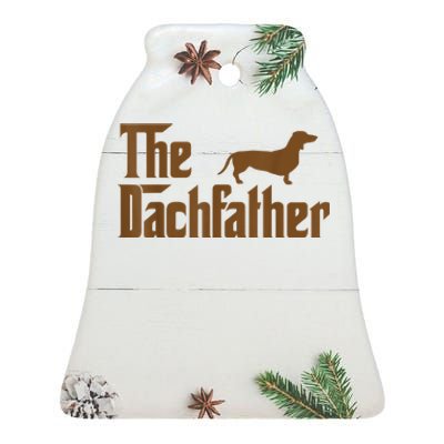 The Weiner Dog Father Funny Dachshund Ceramic Bell Ornament