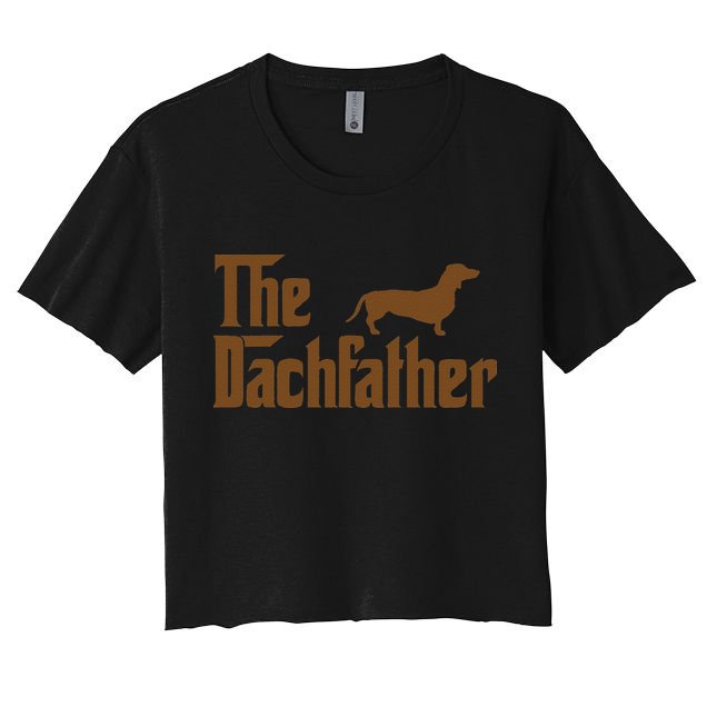 The Weiner Dog Father Funny Dachshund Gifts Crop Top