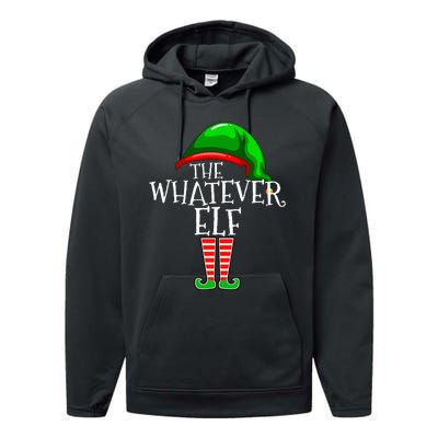 The Whatever Elf Group Matching Family Christmas Funny Performance Fleece Hoodie