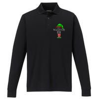 The Whatever Elf Group Matching Family Christmas Funny Performance Long Sleeve Polo