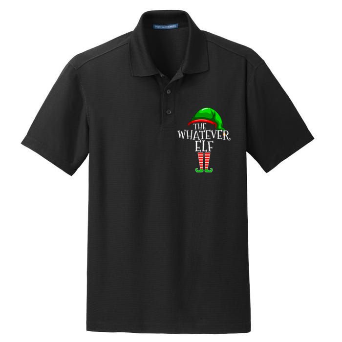 The Whatever Elf Group Matching Family Christmas Funny Dry Zone Grid Polo