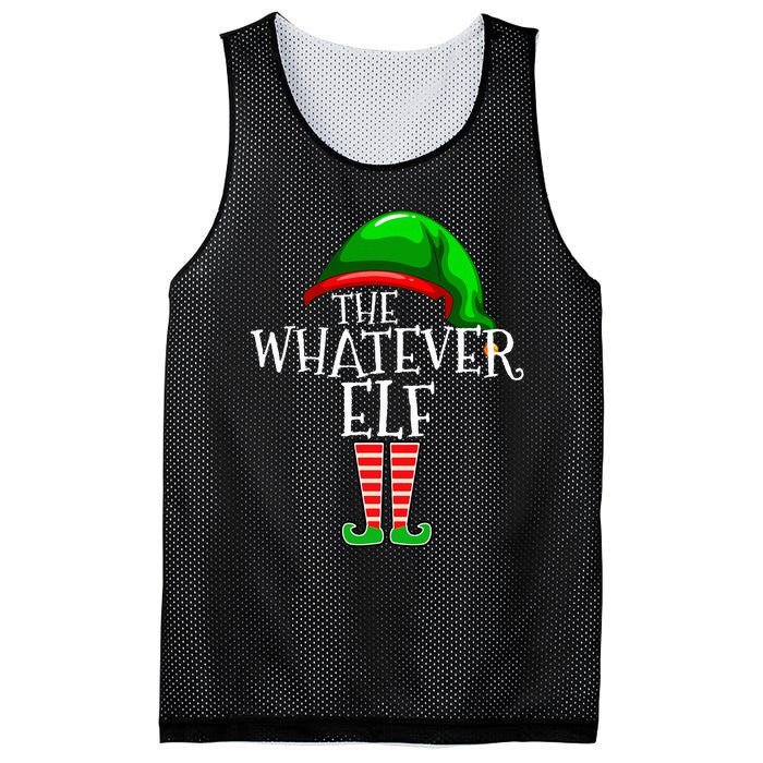 The Whatever Elf Group Matching Family Christmas Funny Mesh Reversible Basketball Jersey Tank