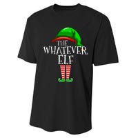 The Whatever Elf Group Matching Family Christmas Funny Performance Sprint T-Shirt