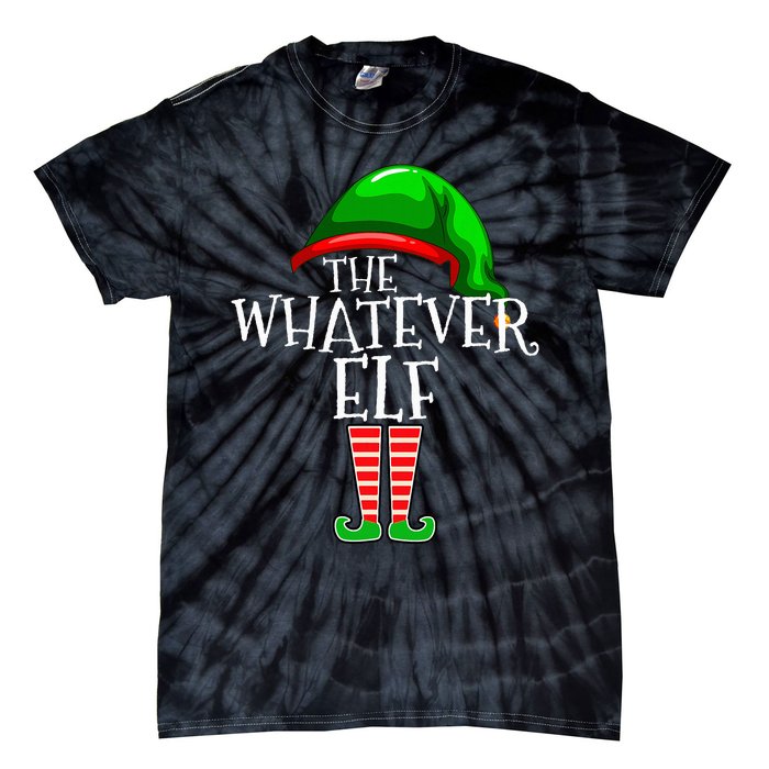 The Whatever Elf Group Matching Family Christmas Funny Tie-Dye T-Shirt