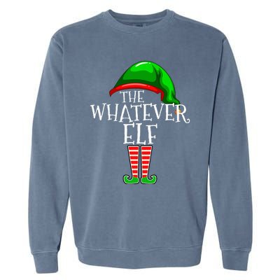 The Whatever Elf Group Matching Family Christmas Funny Garment-Dyed Sweatshirt