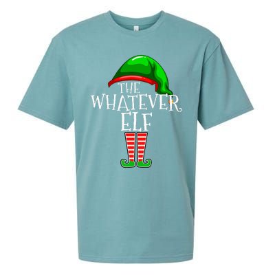 The Whatever Elf Group Matching Family Christmas Funny Sueded Cloud Jersey T-Shirt