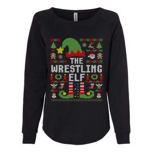 The Wrestling Elf Ugly Christmas Matching Family Group Meaningful Gift Womens California Wash Sweatshirt