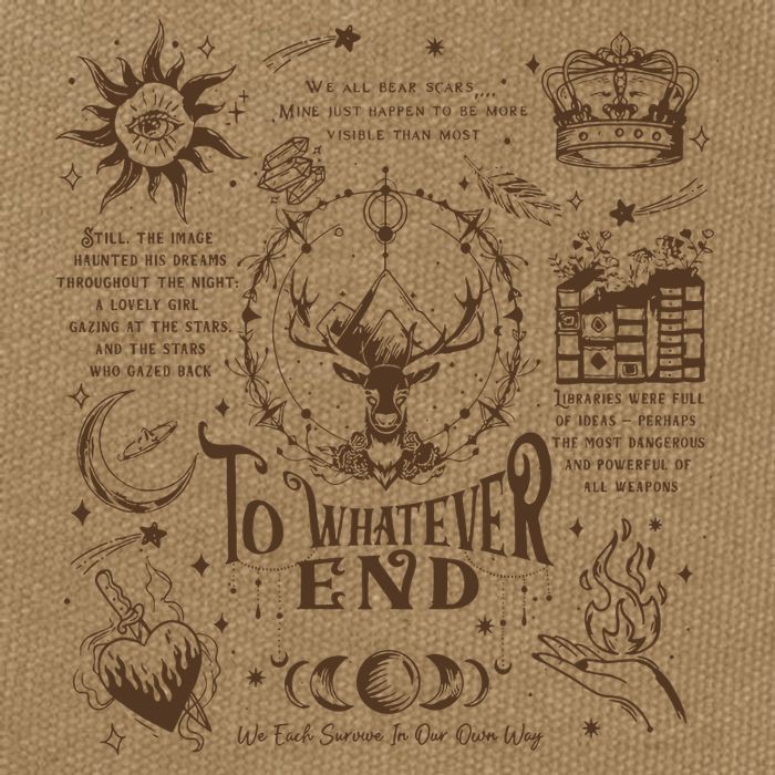 To Whatever End Throne Of Glass Cotton Canvas Backpack