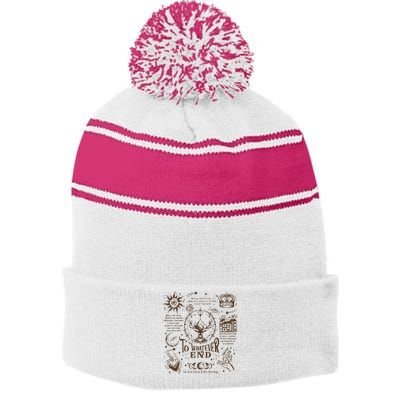 To Whatever End Throne Of Glass Stripe Pom Pom Beanie