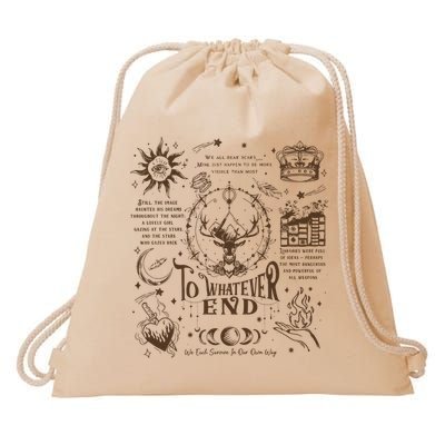 To Whatever End Throne Of Glass Drawstring Bag