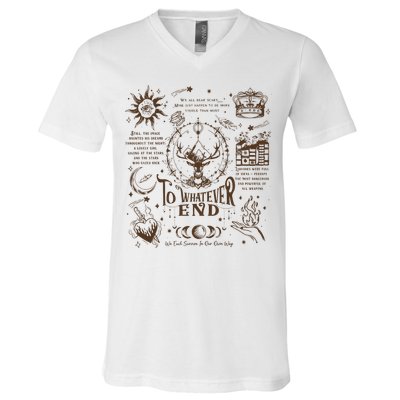 To Whatever End Throne Of Glass V-Neck T-Shirt
