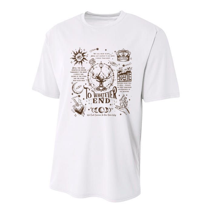 To Whatever End Throne Of Glass Youth Performance Sprint T-Shirt