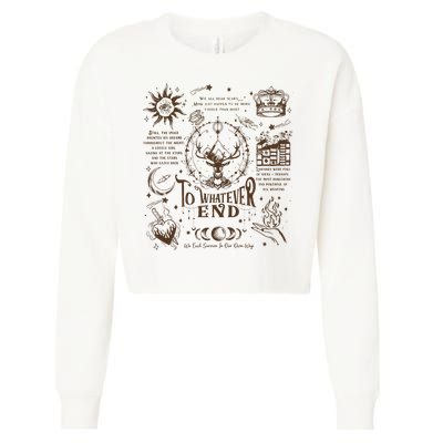 To Whatever End Throne Of Glass Cropped Pullover Crew