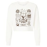 To Whatever End Throne Of Glass Cropped Pullover Crew