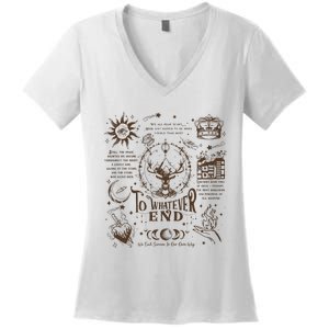 To Whatever End Throne Of Glass Women's V-Neck T-Shirt