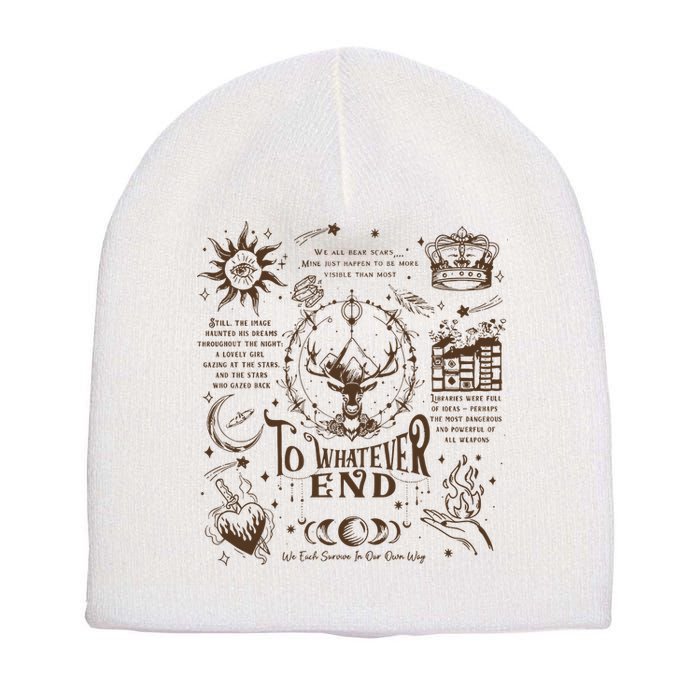 To Whatever End Throne Of Glass Short Acrylic Beanie