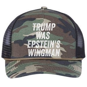 Trump Was EpsteinS Wingman Design Retro Rope Trucker Hat Cap