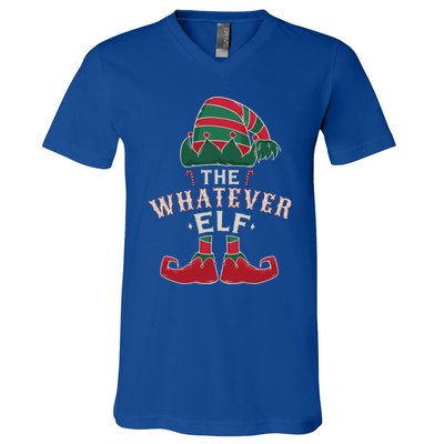 The Whatever Elf Cute Ugly Christmas Sweater Family Gift V-Neck T-Shirt