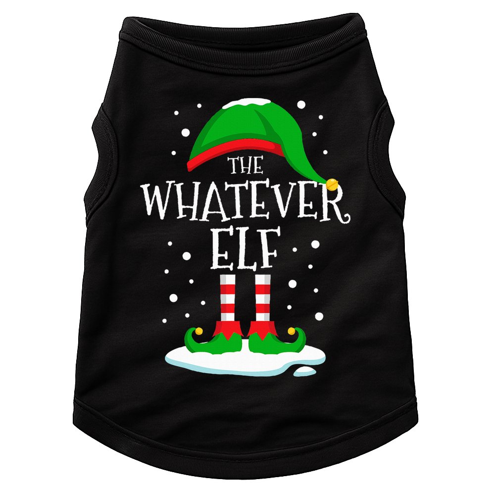 The Whatever Elf Christmas Family Matching Xmas Group Funny Doggie Tank