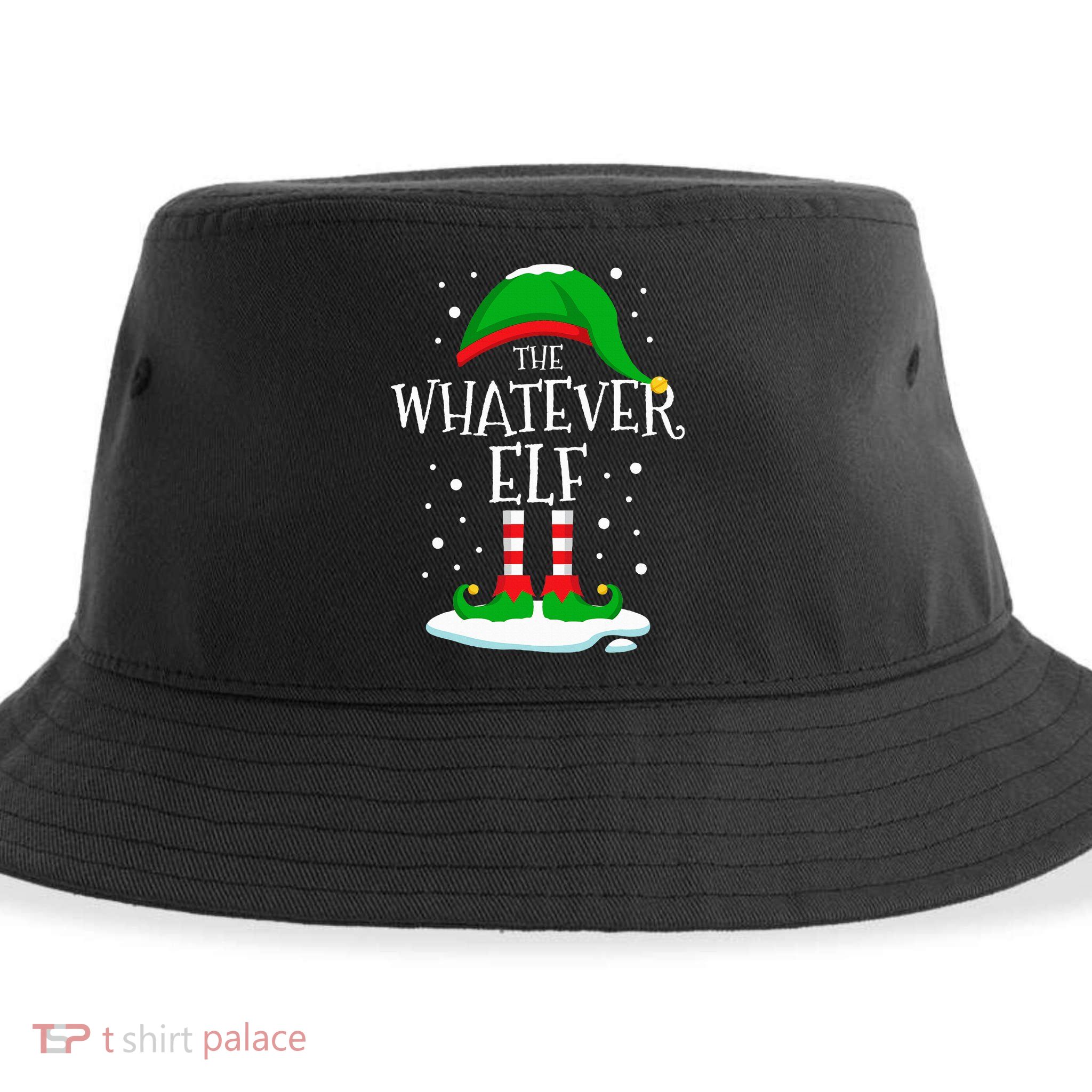 The Whatever Elf Christmas Family Matching Xmas Group Funny Sustainable Bucket Hat