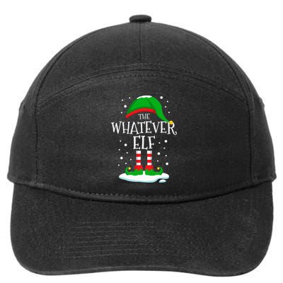 The Whatever Elf Christmas Family Matching Xmas Group Funny 7-Panel Snapback Hat
