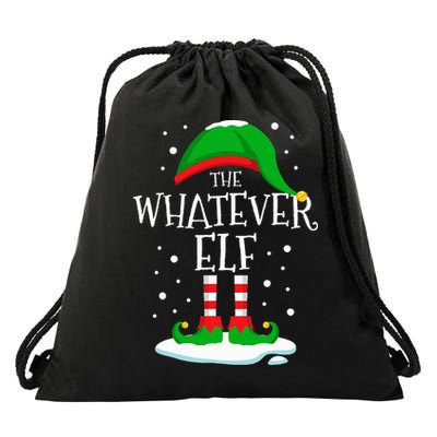 The Whatever Elf Christmas Family Matching Xmas Group Funny Drawstring Bag
