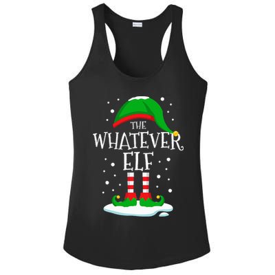 The Whatever Elf Christmas Family Matching Xmas Group Funny Ladies PosiCharge Competitor Racerback Tank